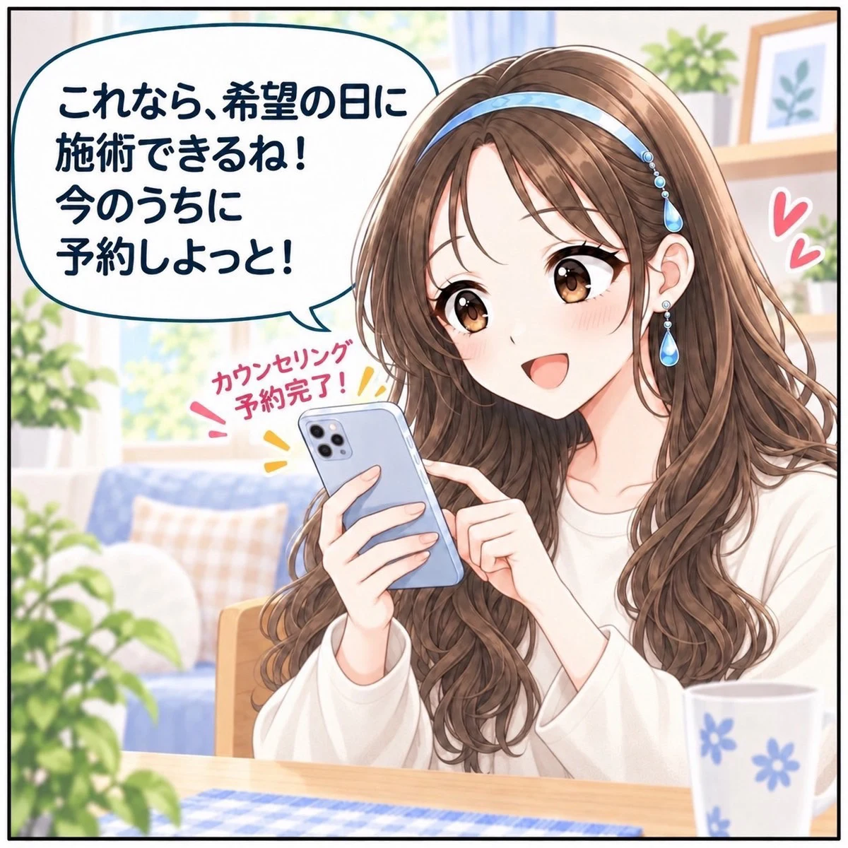 これなら希望の日に施術できるね!今のうちに予約しよっと!