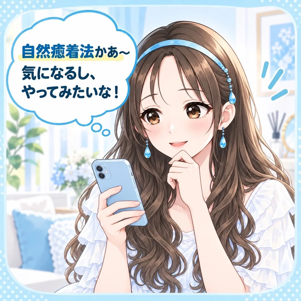 自然癒着法かぁ〜気になるし、やってみたいな!
